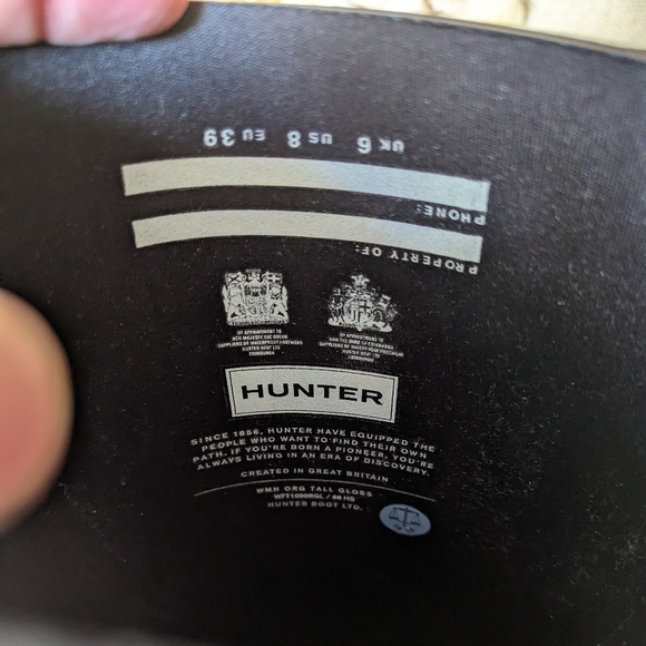 Hunter Black Women's Winter & Rain Boots - Picture 8 of 9